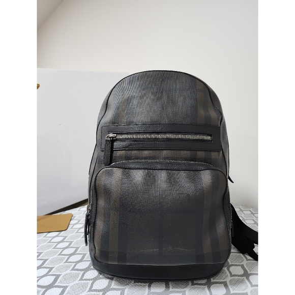 Burberry Smoked Check Backpack Black